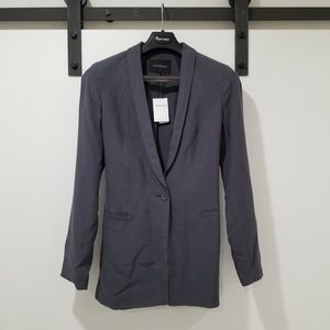 Banana Republic Gray Long Travel Blazer - Size 6